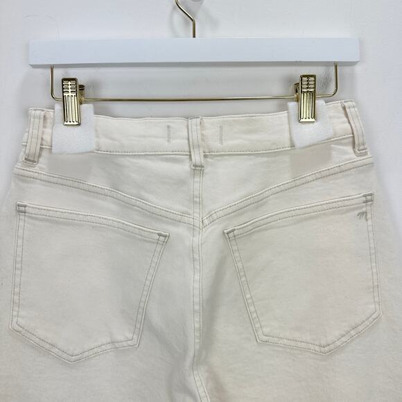 Madewell The 90s Straight Jean Vintage Canvas Beige High Waist US 27 NWT - Picture 11 of 14